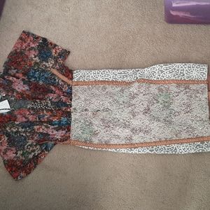 Fitted floral pencil skirt dress.